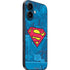 DC Comics Superman Logo Background Pattern iPhone 16 Plus Skin